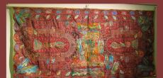 Tapestries by Sangeet Gandhi ?Expressions of the Blue Legend. Krishna?